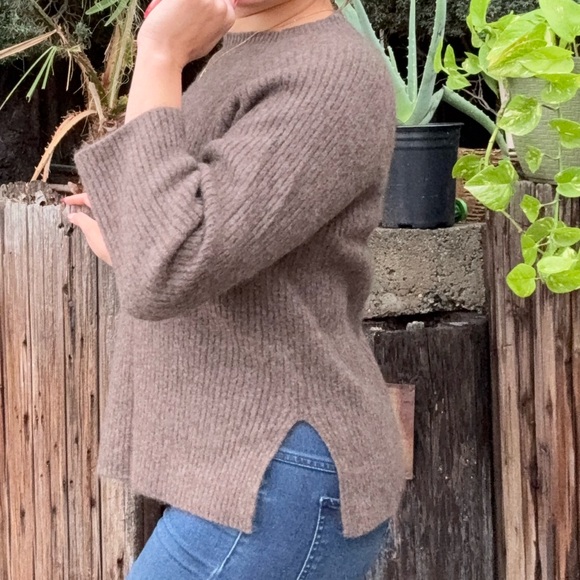 Nap Loungewear 100% Cashmere Rib-Knit Crew Neck Pullover Sweater, Retail $359 - Picture 12 of 16